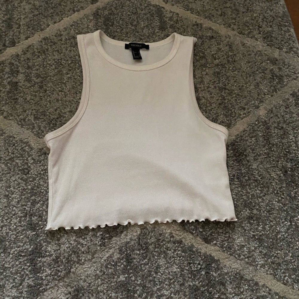 Forever 21 white crop top
